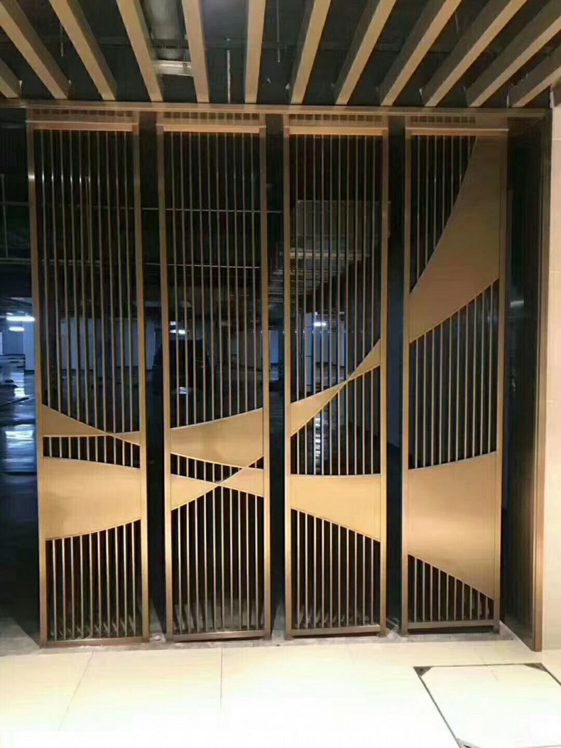 스테인리스강 조합 병풍